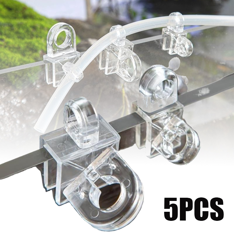 Pipe Clamp Bar - 5PCS Aquarium Fixing Clip Fish Tank
