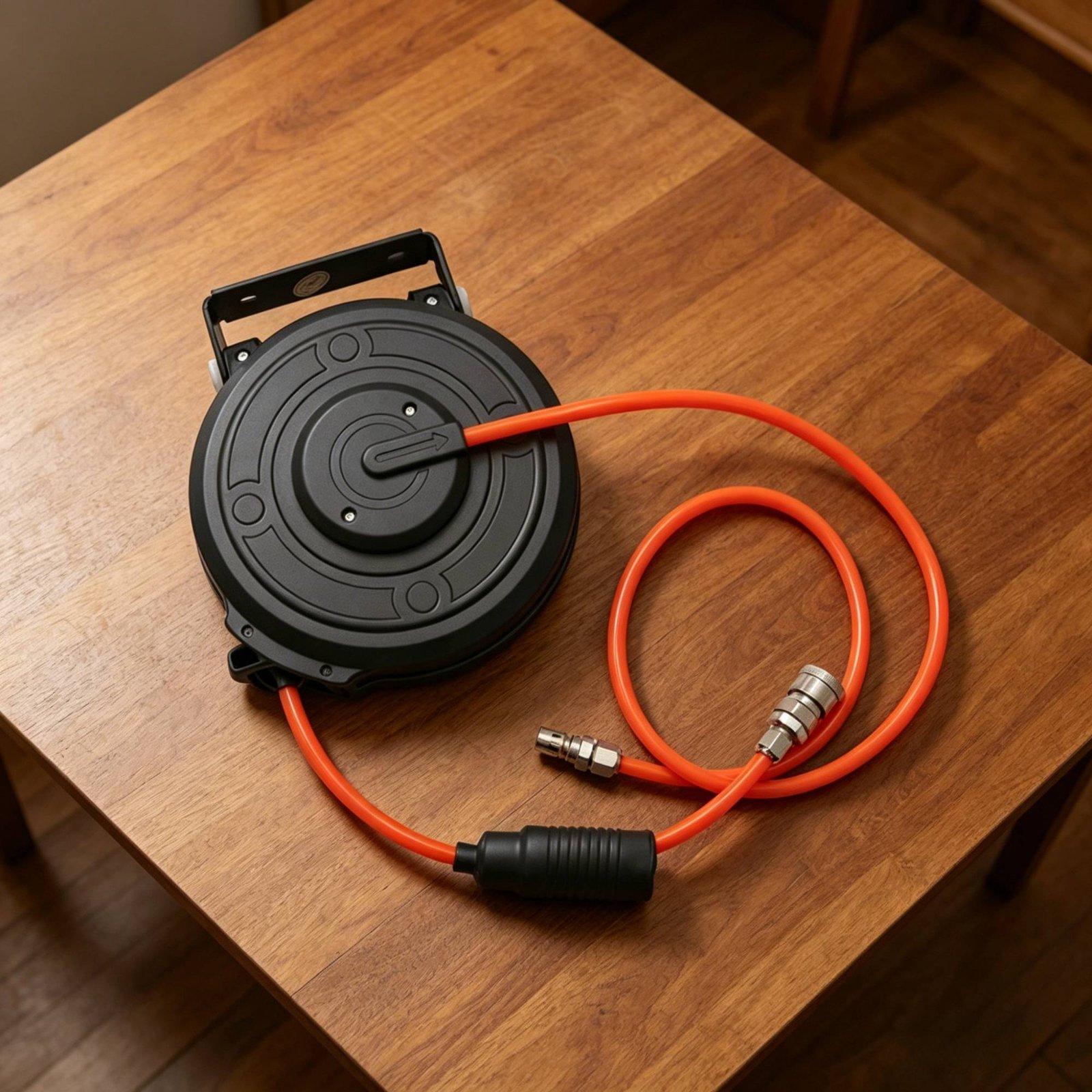 Retractable Pneumatic Air Hose - огляд і ціна Tools In The Workshop