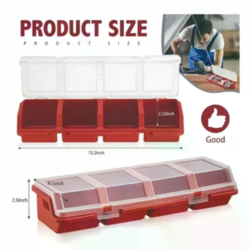 Screw Organizer Box Plastic 4  - огляд і ціна Tools Box For Workshop